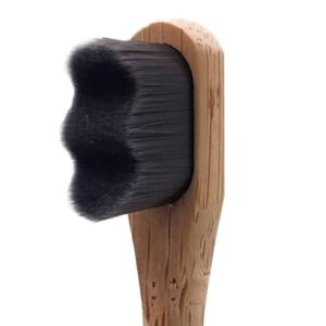 NanoNano Dětský bambusový zubní kartáček Nano černý 1ks