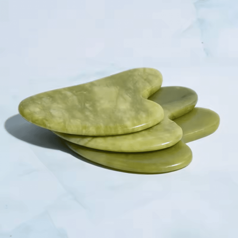 Masážní kámen Gua Sha, tmavě zelený - Image 2