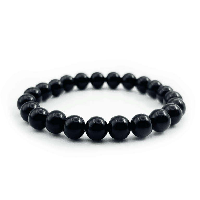Náramek obsidián, korálek - 8mm