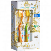 Starlife ZUBNÍ KARTÁČEK NANO GOLD SET 12 kusů