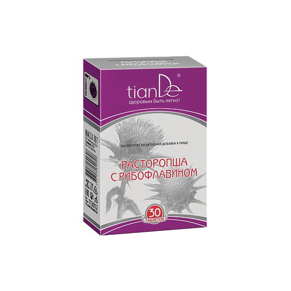 Funkční komplex Ostropestřec s riboflavinem TianDe