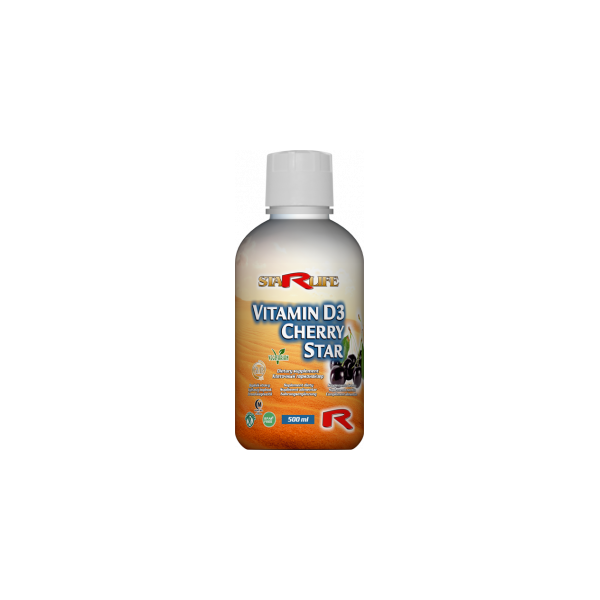 Vitamin D3 cherry star - pro růst a vývin kostí u dětí, zdravé zuby, kosti a svaly