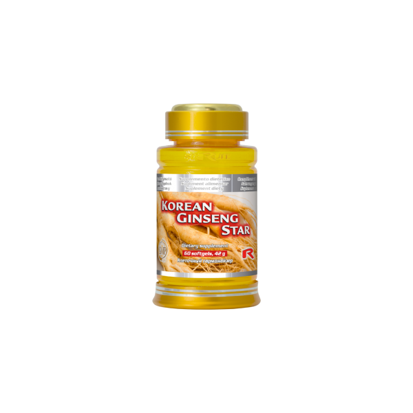Korean Ginseng star, Ženšen, vytrvalost, kondice, vitalita, energie