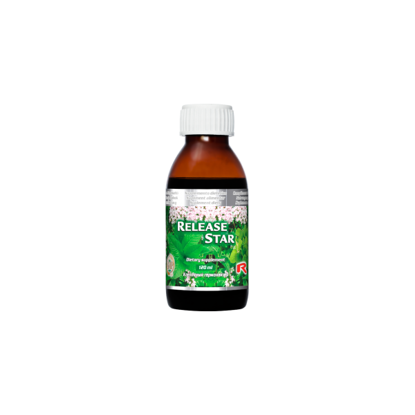 Release star - bylinný sirup pro pohodu, spánek, relaxaci a  dobré trávení
