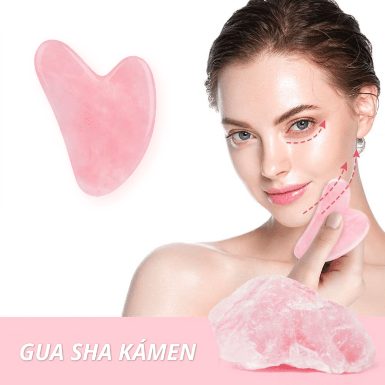 Masážní kámen Gua Sha, růženín - Image 2