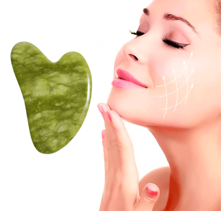 Masážní kámen Gua Sha, tmavě zelený - Image 4