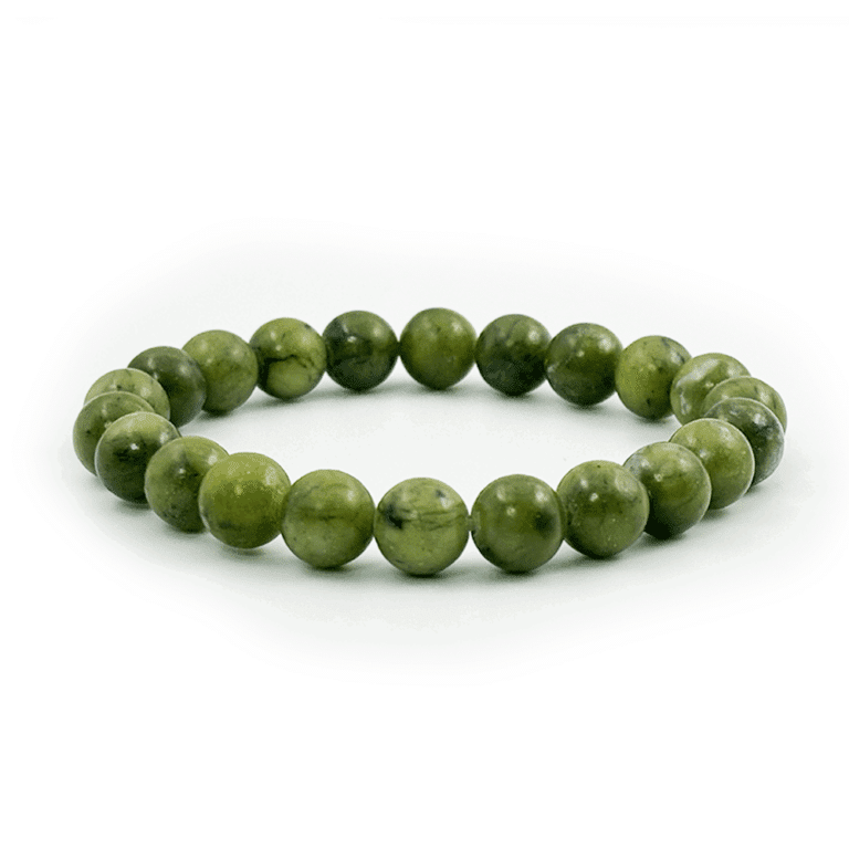 Náramek jadeit (nefrti), korálek - 8mm
