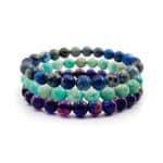 Sada náramků Panna – Lapis lazuli, Amazonit, Ametyst