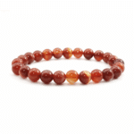 Náramek onyx (červený), korálek - 8mm